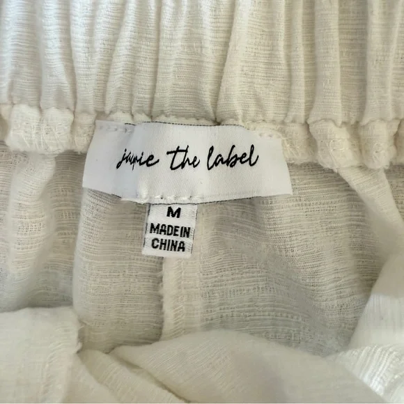 Jacquie The Label Pleated Crisp Cotton Skirt in White sz Medium - Picture 3 of 7